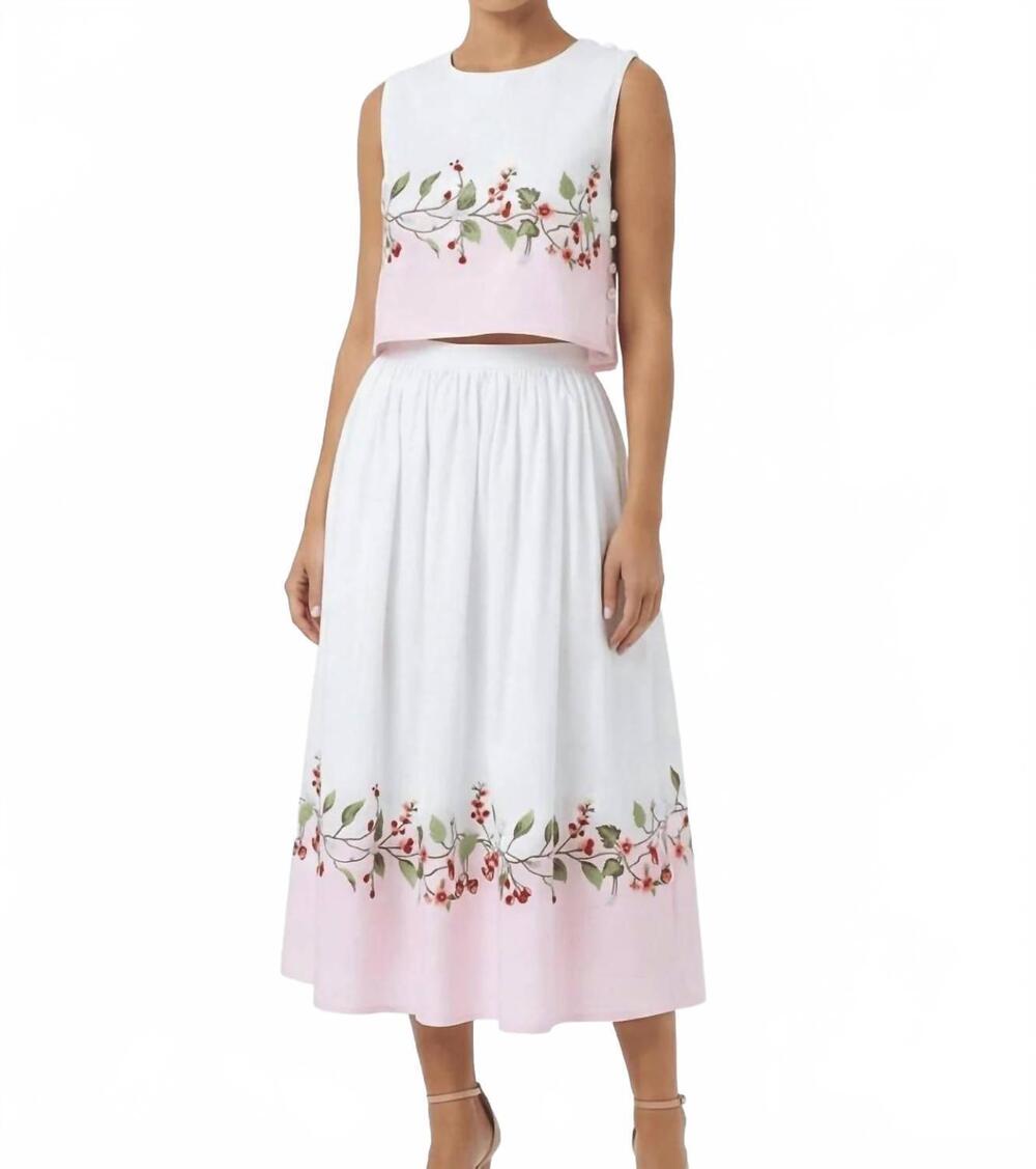 NEW FANM MON sebla top in strawberry fields